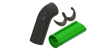 LANAUG702K -- Unloading auger extension kit with grain saver door